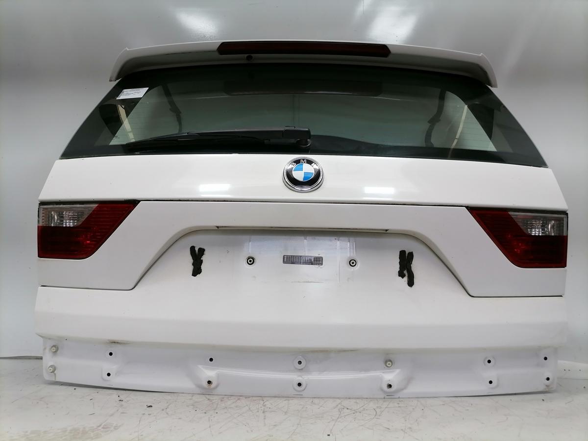 BMW X3 original Heckklappe mit Heckscheibe 300 ALPINWEISS III Bj.2008